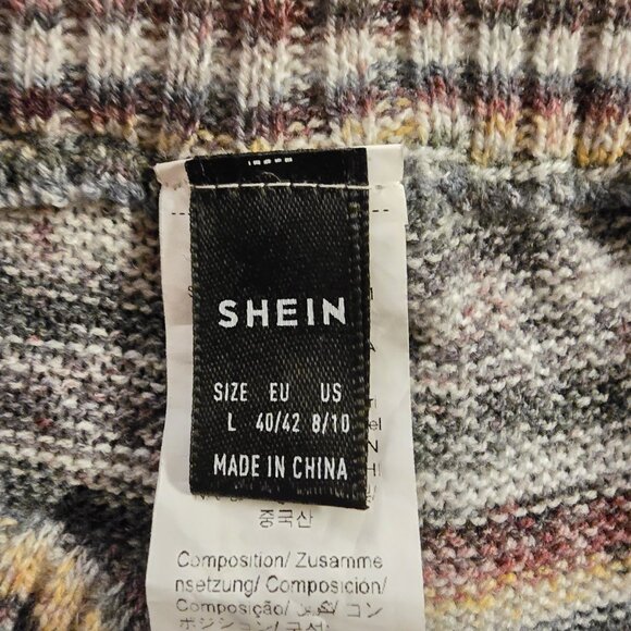 Bohemela Sweater Joggers Striped Womens Large EUC Blue Brown - Picture 5 of 6